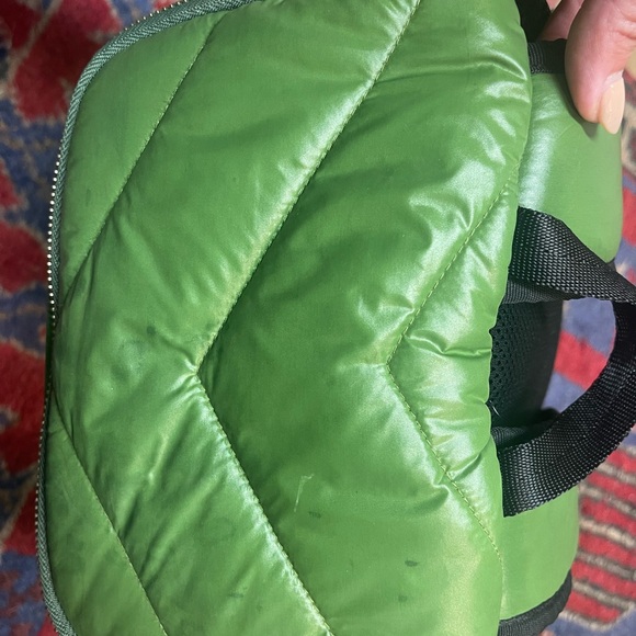 Aviator Nation - RARE - Vintage Patch Puffer Backpack - NWOT - Garden Green - Picture 8 of 9